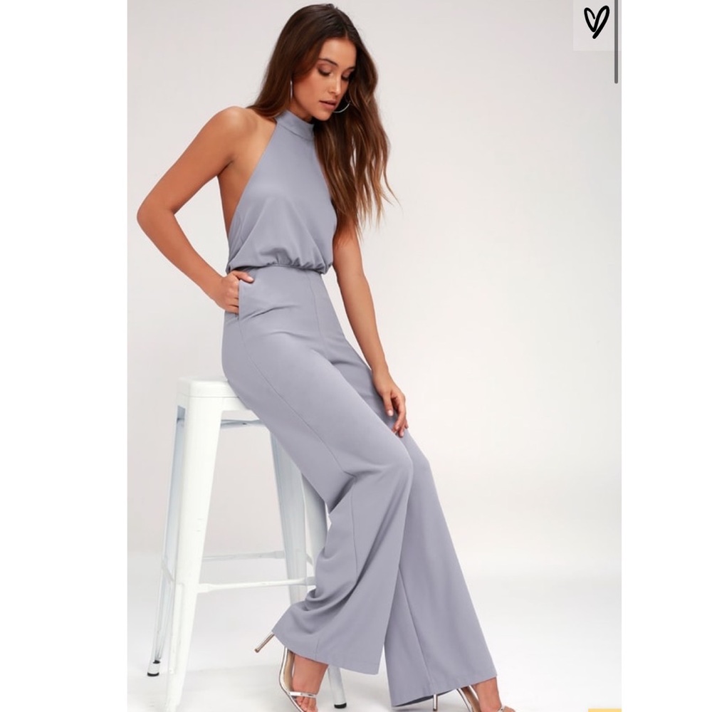 Lulus Moment for Life Lavender Halter Jumpsuit